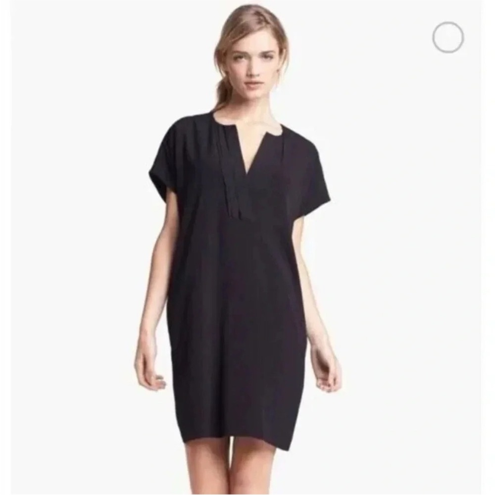 Vince Pleated Kaftan Dress Black Size XS never worn